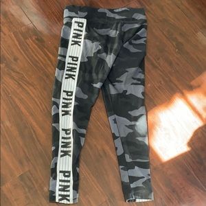COPY - Vs pink logo camo yoga pants